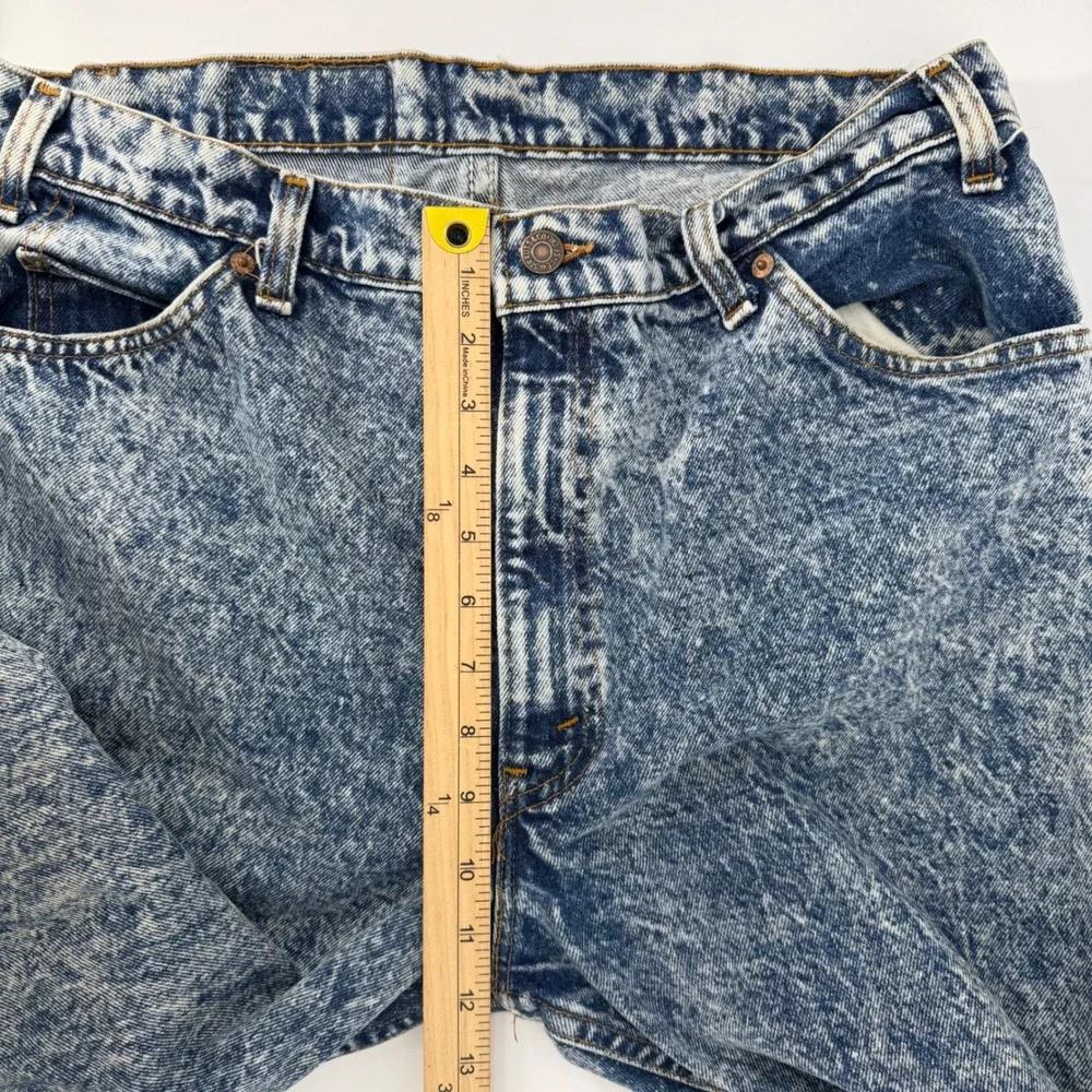 Vintage 80's Levi's 550 Orange Tab Acid Wash Jeans‎ USA Made 36x30 Relaxed Fit